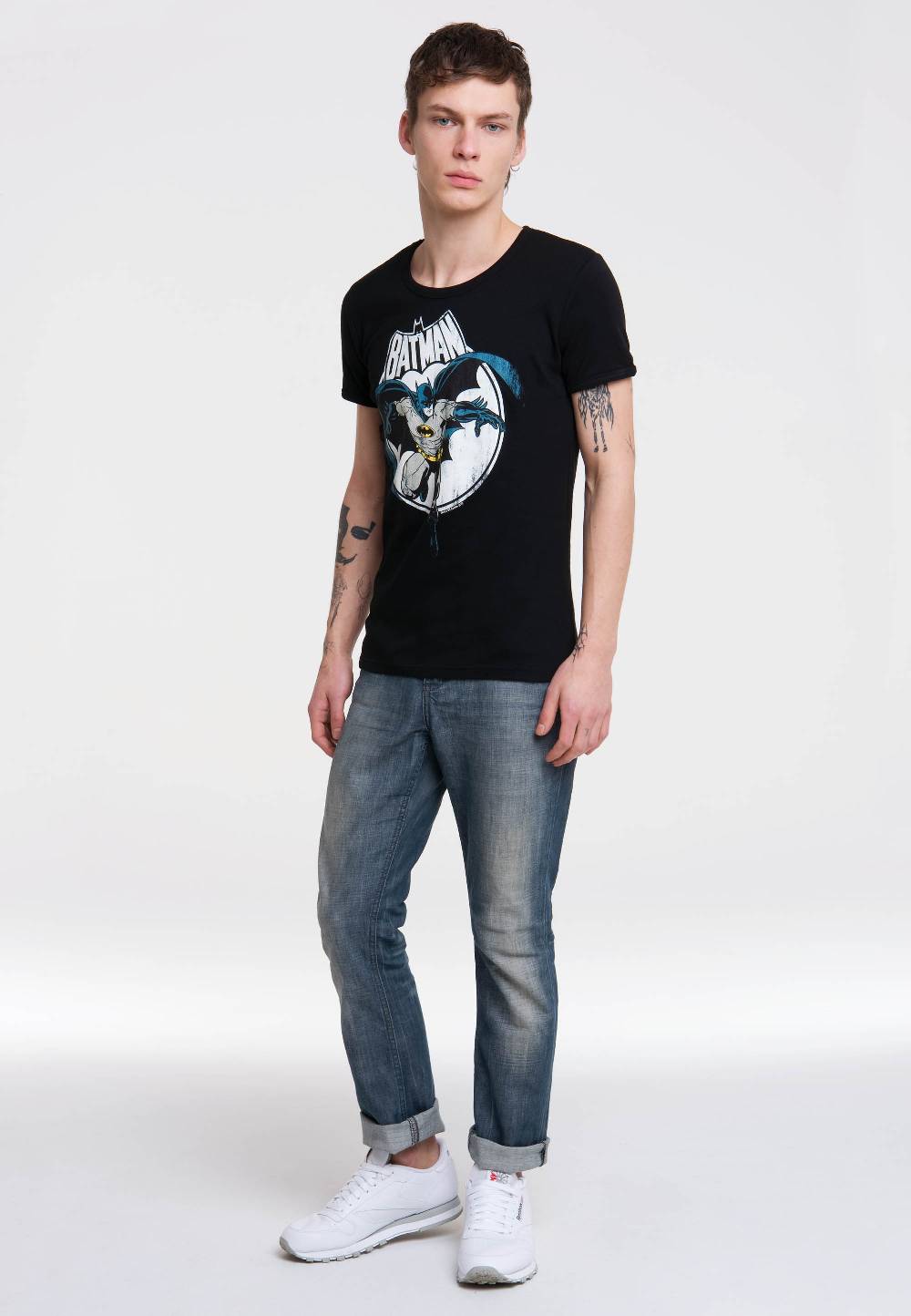 Logoshirt Batman - Vollmond - DC Comics - T-Shirt Print - Herren Fabrikpreis