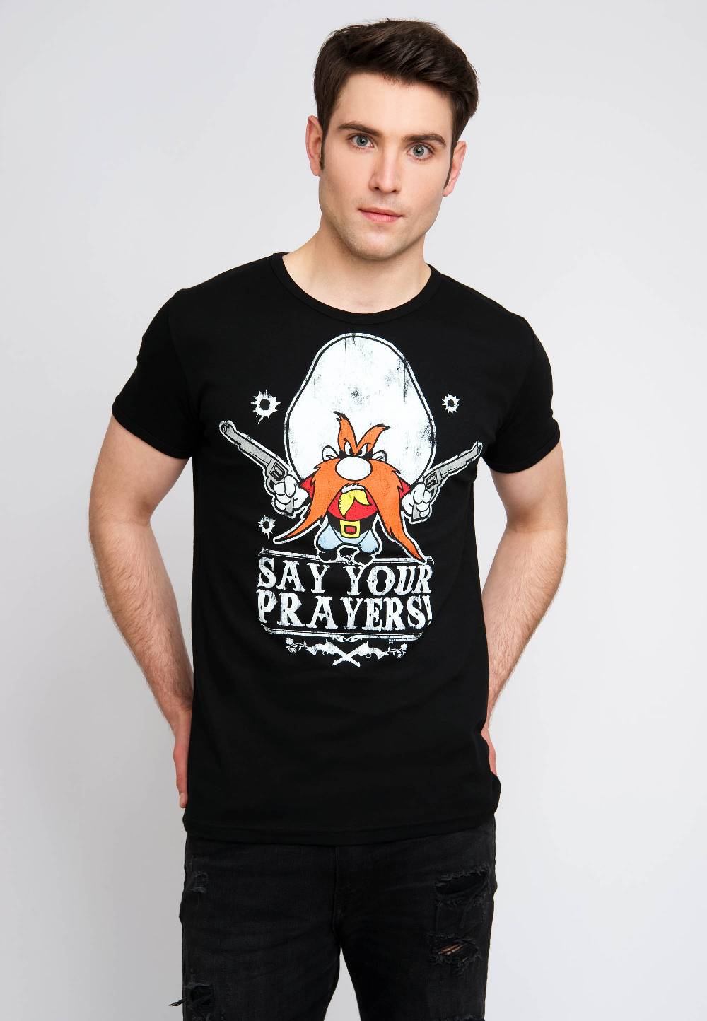 Logoshirt Looney Tunes - Yosemite Sam - Say Your Prayers - T-Shirt Print - Herren Versandkostenfrei