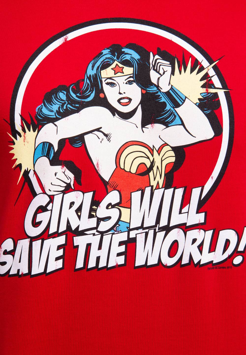 Logoshirt Wonder Woman - Girls Will Save The World - DC Comics - T-Shirt Print - Herren Black Friday