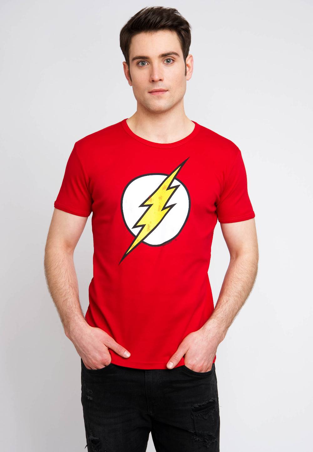 Logoshirt Flash Logo - DC Comics - T-Shirt Print - Herren Weihnachtsangebot