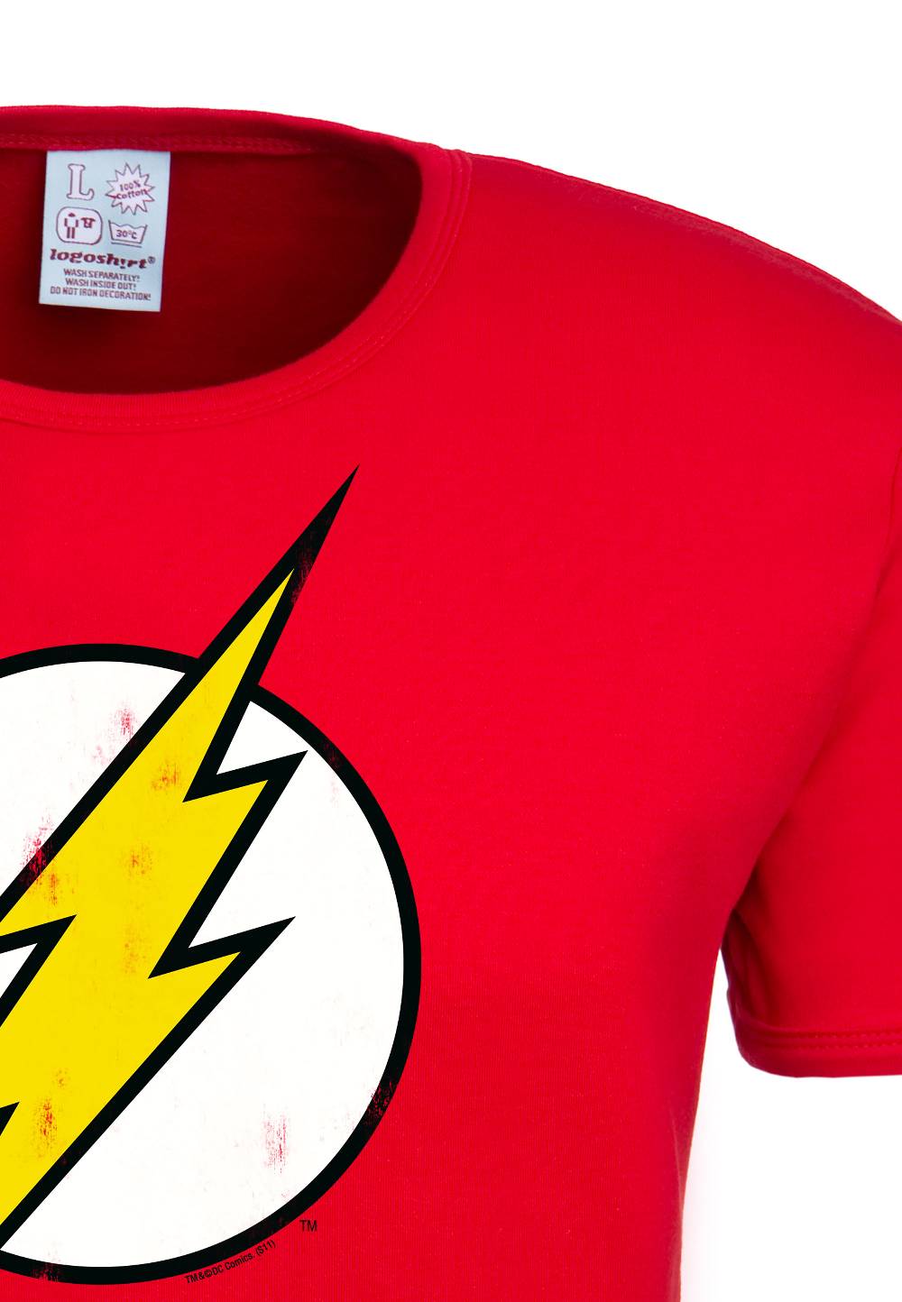 Logoshirt Flash Logo - DC Comics - T-Shirt Print - Herren Weihnachtsangebot