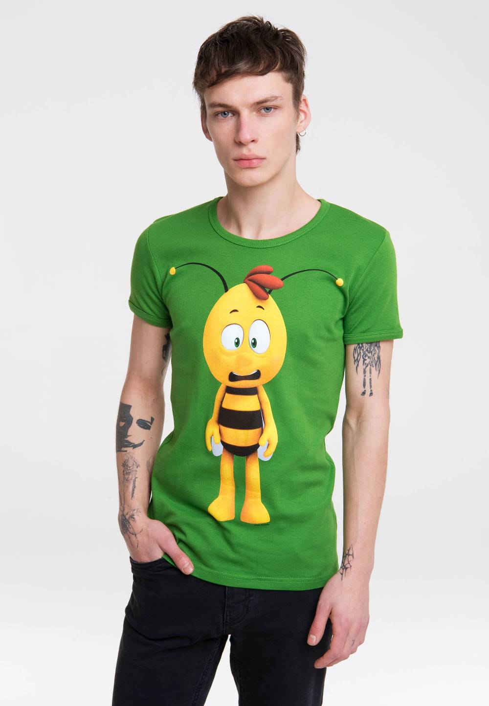 Logoshirt Biene Maja - Willi 3D - T-Shirt Print - Herren Muttertagsangebot