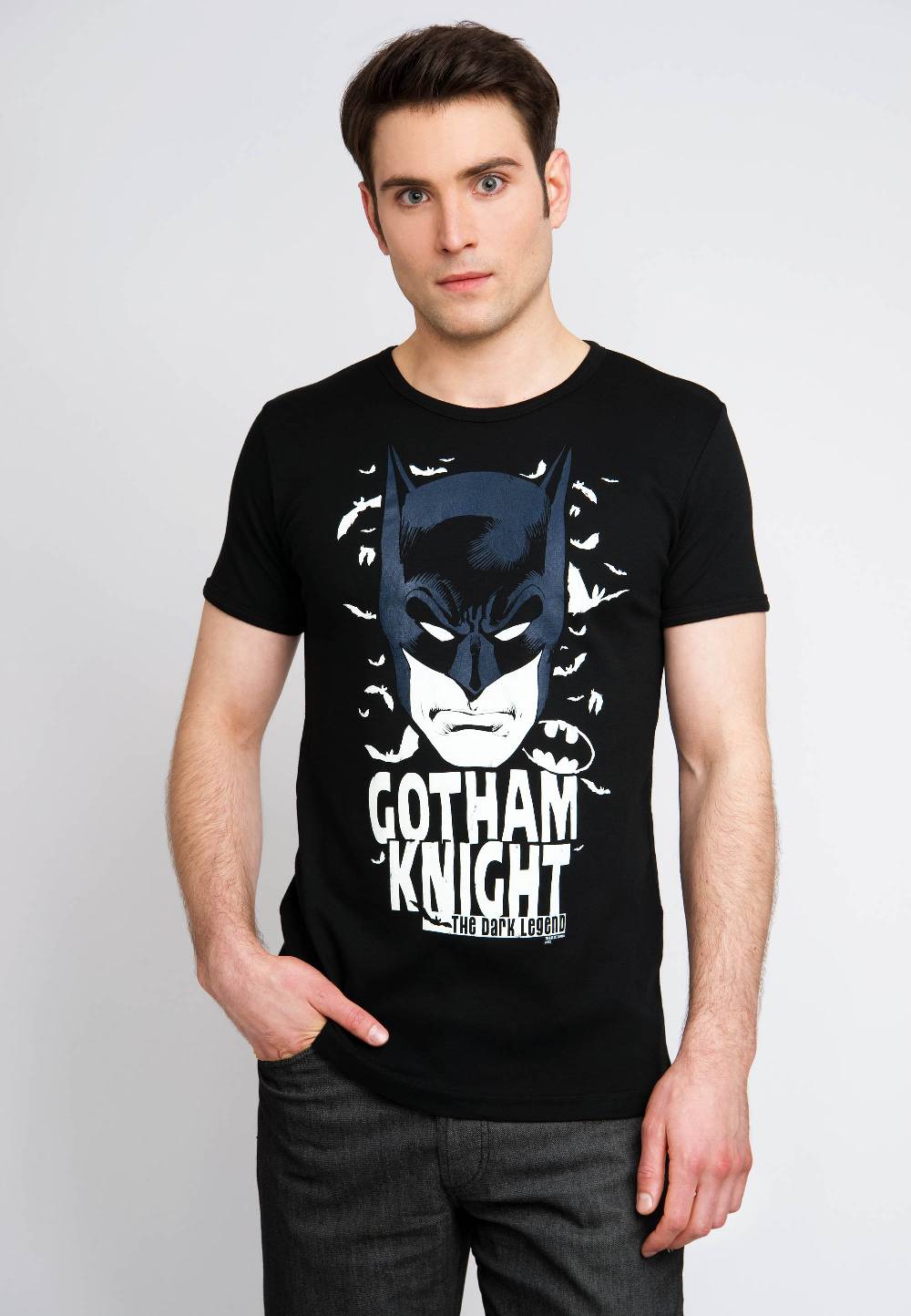 Logoshirt Batman - Gotham Knight - The Dark Legend - DC Comics - T-Shirt Print - Herren Online Outlet