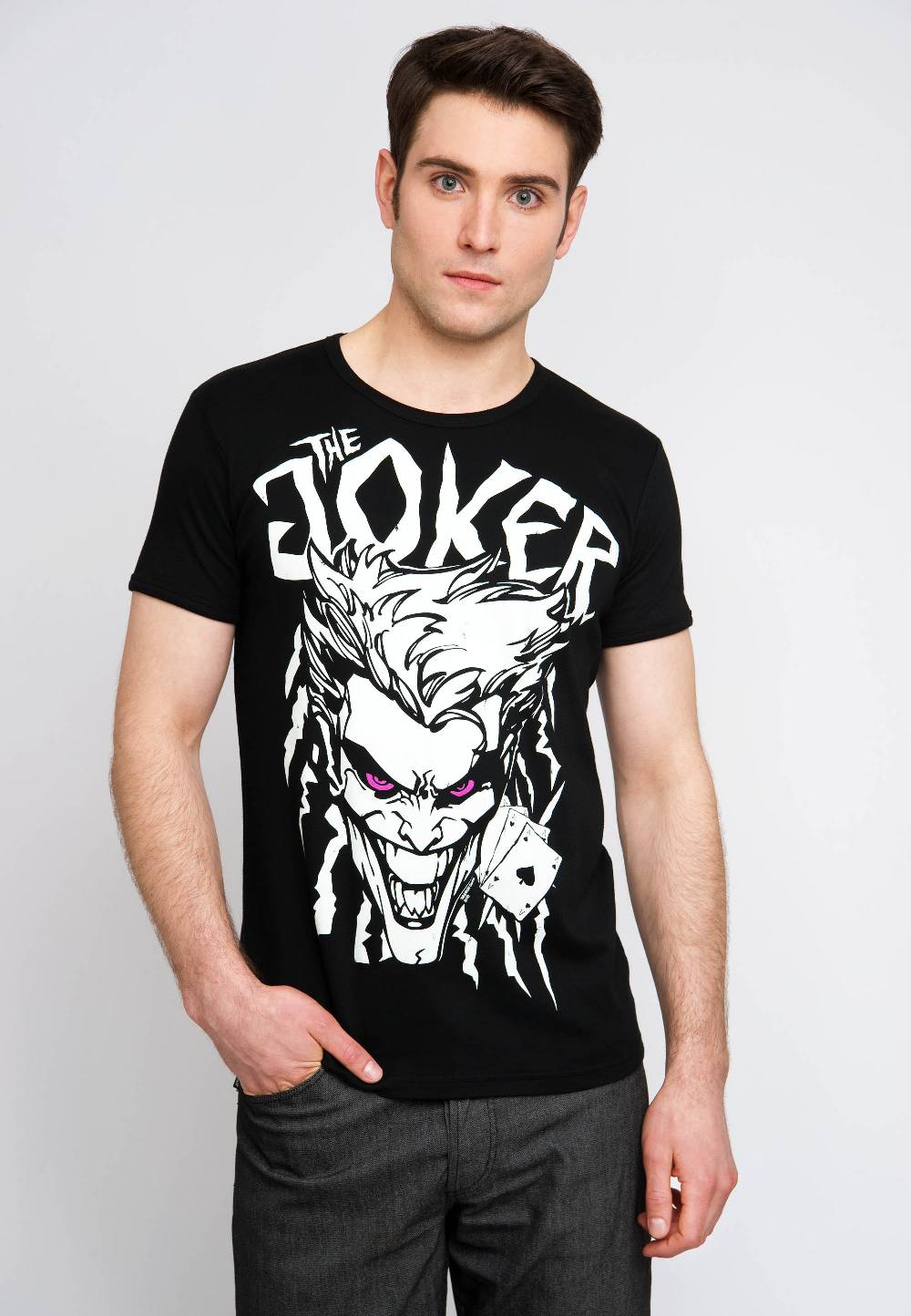 Logoshirt Batman - The Joker - Aces - DC Comics - T-Shirt Print - Herren Exklusive Angebote