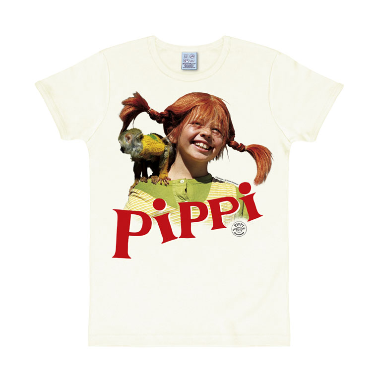 Logoshirt Pippi Langstrumpf & Herr Nilsson - T-Shirt Print - Herren Blitzangebot