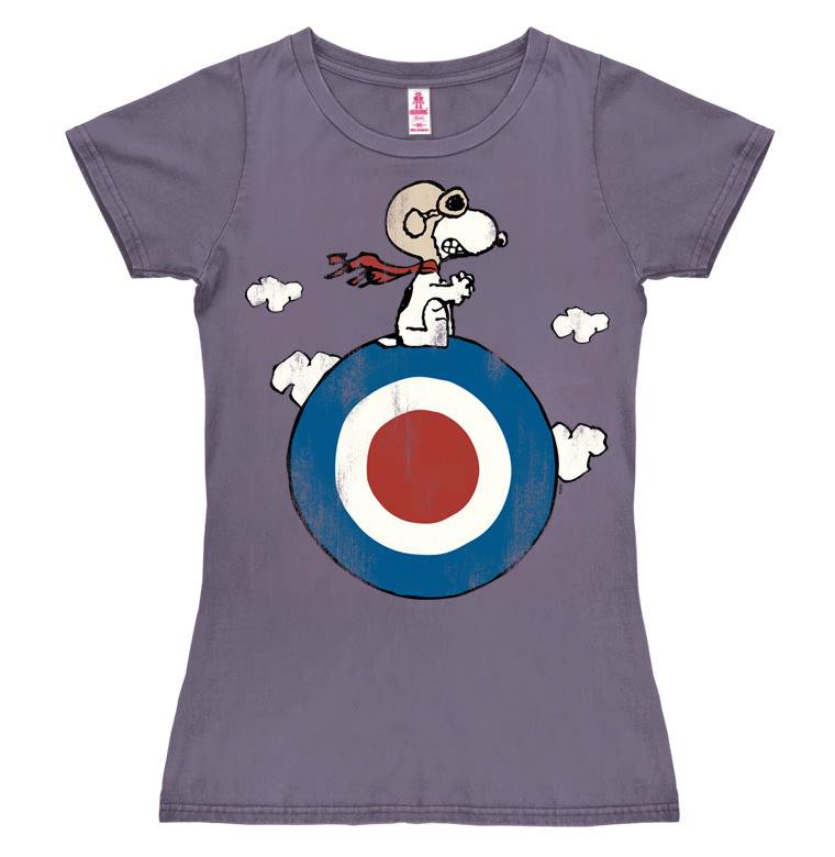 Logoshirt Peanuts - Snoopy - Pilot - Target - T-Shirt Print - Damen Wochenangebot
