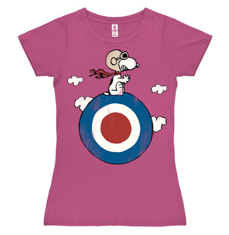 Logoshirt Peanuts - Snoopy - Pilot - Target - T-Shirt Print - Damen Wochenangebot