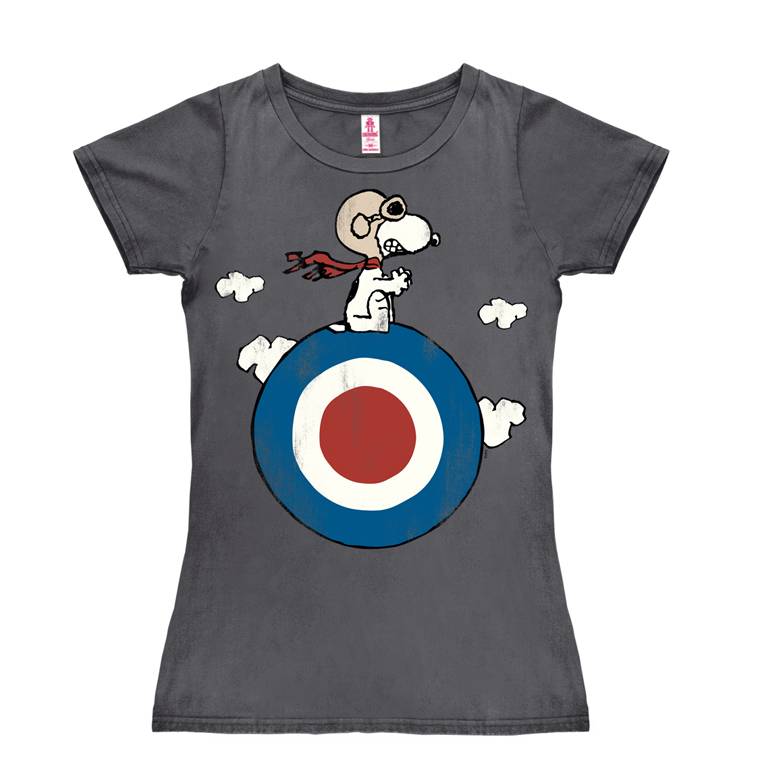 Logoshirt Peanuts - Snoopy - Pilot - Target - T-Shirt Print - Damen Wochenangebot