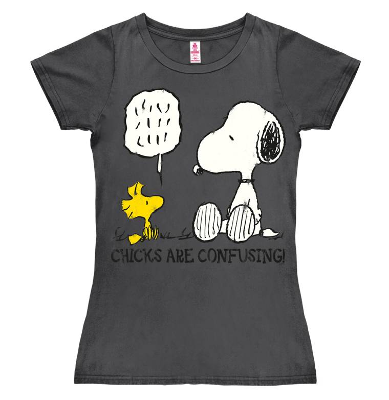 Logoshirt Peanuts - Snoopy - Chicks Are Confusing - T-Shirt Print - Damen Neueste Stile