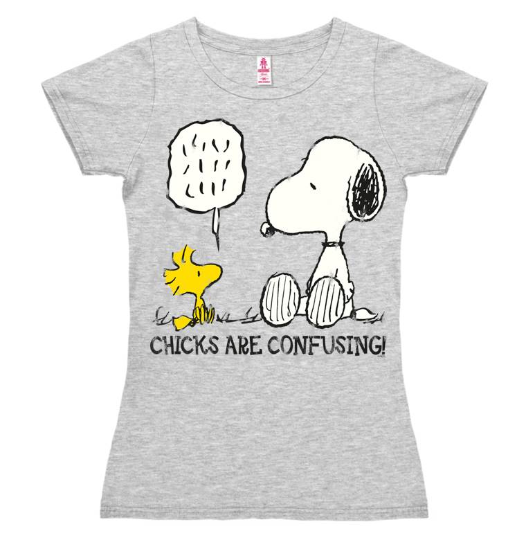 Logoshirt Peanuts - Snoopy - Chicks Are Confusing - T-Shirt Print - Damen Neueste Stile