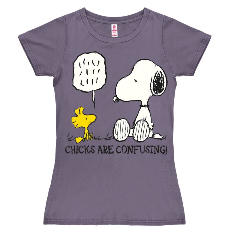 Logoshirt Peanuts - Snoopy - Chicks Are Confusing - T-Shirt Print - Damen Neueste Stile