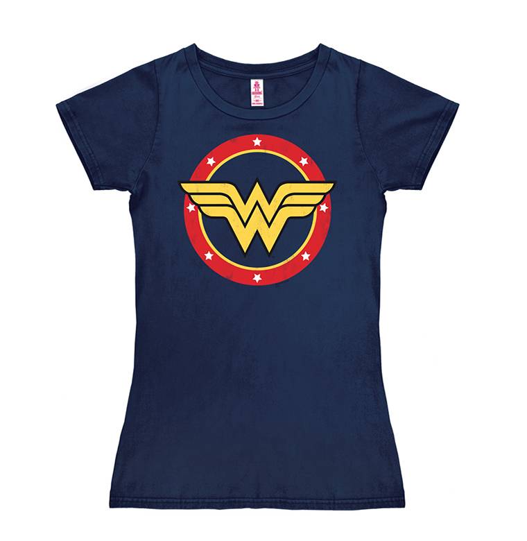 Logoshirt Wonder Woman Logo - Circle - DC Comics - T-Shirt Print - Damen Letzter Tag