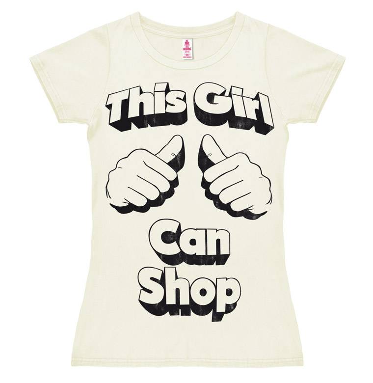 Logoshirt This Girl Can Shop - T-Shirt Print - Damen