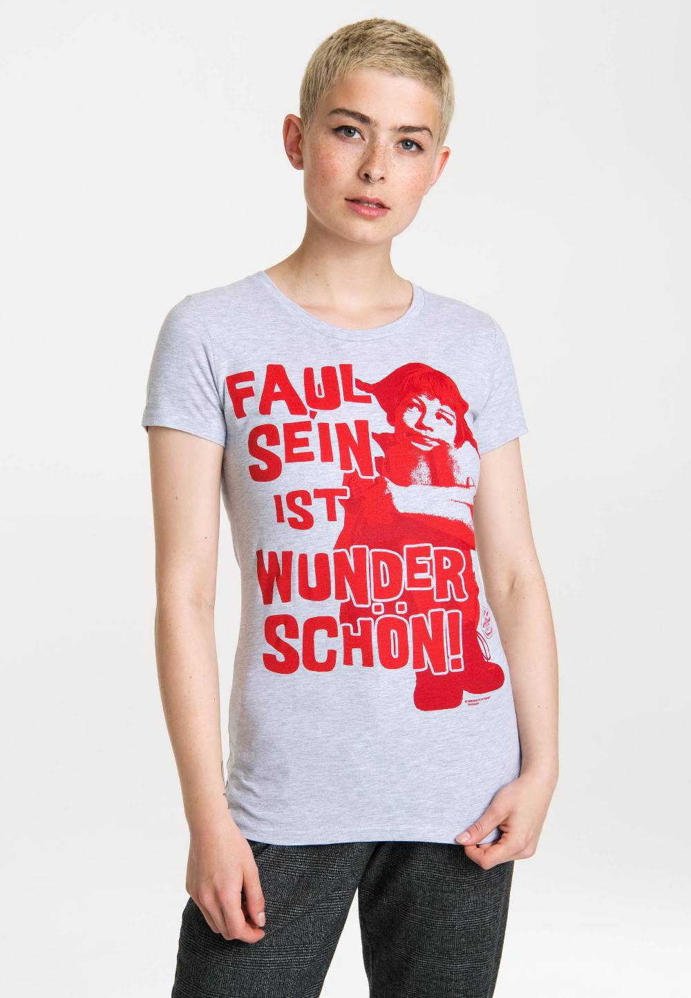 Logoshirt Pippi Langstrumpf - Faul Sein Ist Wunderschön - T-Shirt Print - Damen Vierteljährliche Förderung