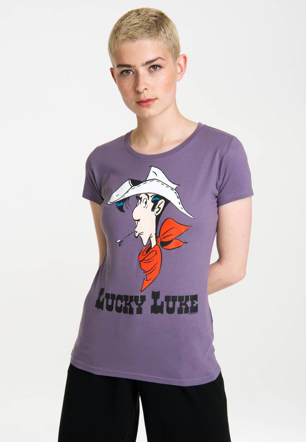Logoshirt Lucky Luke - Portrait - T-Shirt Print - Damen Kostenloser Versand international