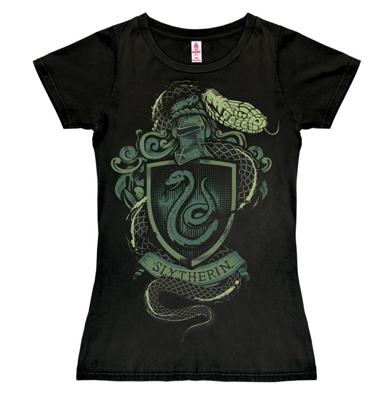 Logoshirt Harry Potter - Slytherin Logo - Schlange - T-Shirt Print - Damen