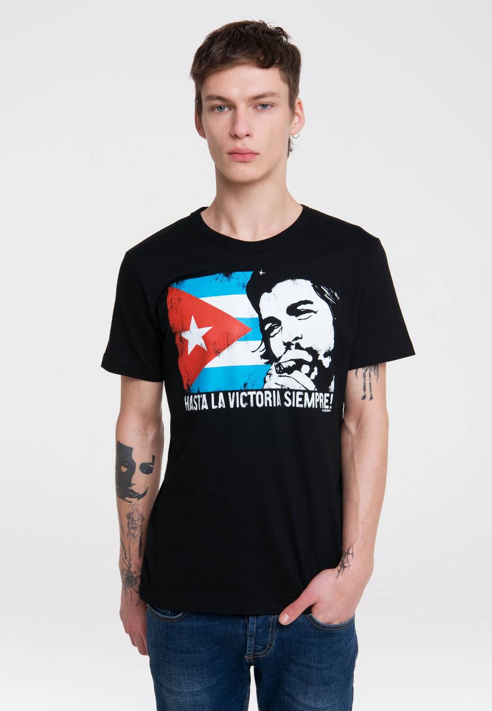 Logoshirt Che Guevara - Cuban Flag - T-Shirt Print - Herren Auslauf
