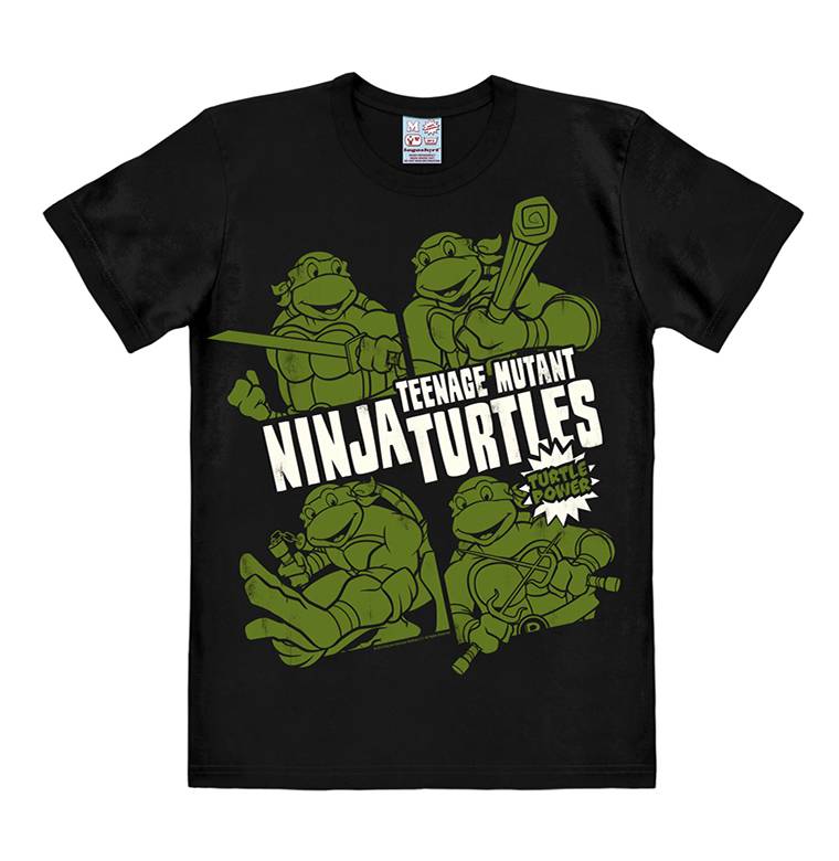Logoshirt Ninja Turtles - Turtle Power - T-Shirt Print - Damen Sonderangebot