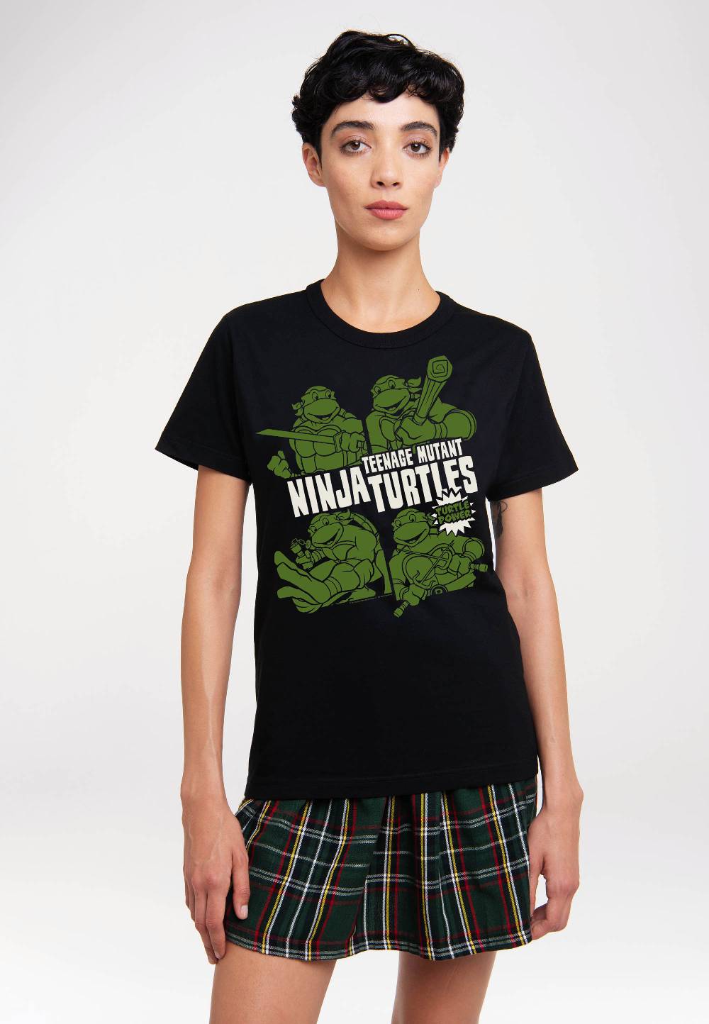 Logoshirt Ninja Turtles - Turtle Power - T-Shirt Print - Damen Sonderangebot