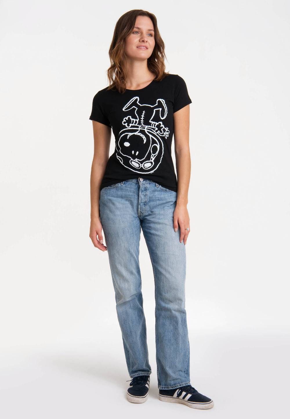 Logoshirt Peanuts - Snoopy - Astronaut - T-Shirt Print - Damen Preisnachlass
