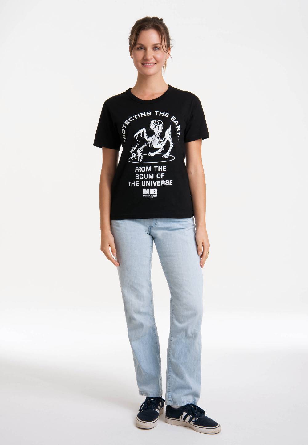 Logoshirt Men In Black - Protecting the Earth - T-Shirt Print - Damen Weihnachtsangebot
