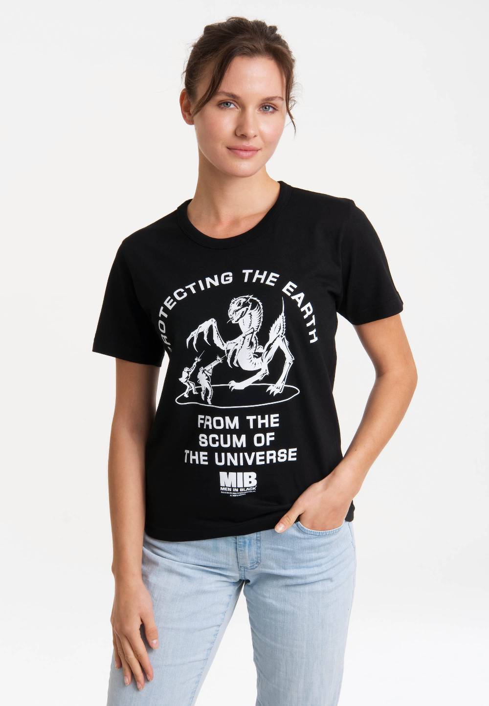 Logoshirt Men In Black - Protecting the Earth - T-Shirt Print - Damen Weihnachtsangebot