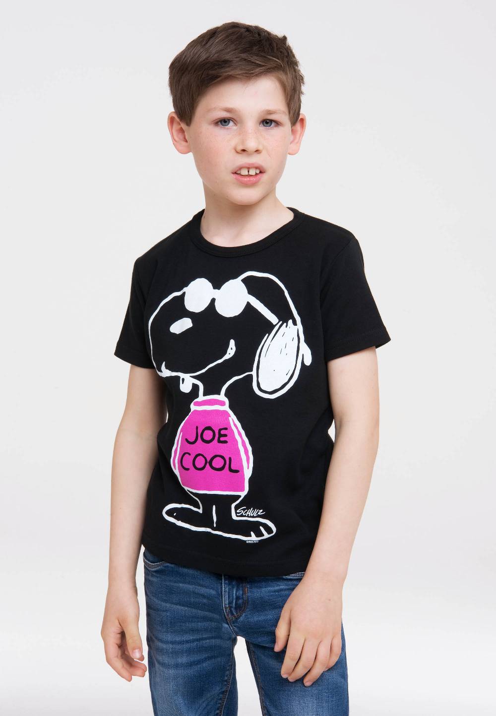 Logoshirt Peanuts - Snoopy - Joe Cool Pink - T-Shirt Print - Kinder Jubiläumsangebot