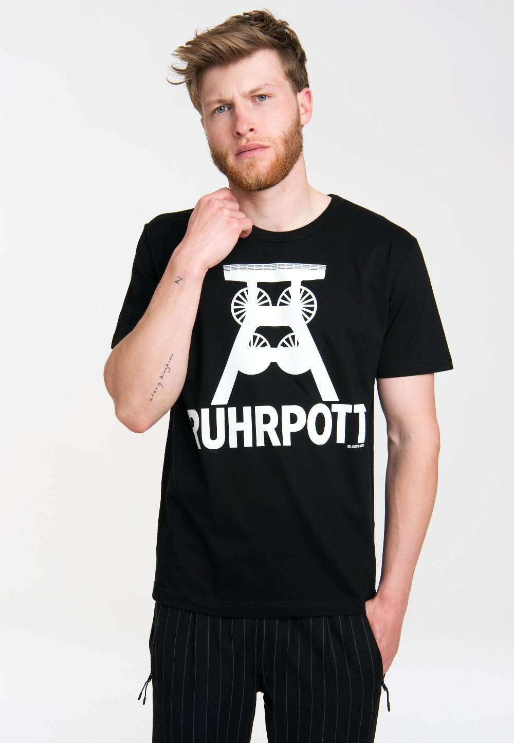 Logoshirt Ruhrpott - Förderturm Logo - T-Shirt Print - Herren Große Rabatte