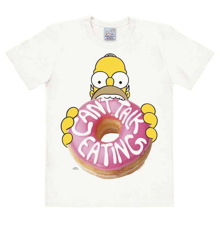 Logoshirt Homer Simpson - Donut - The Simpsons - Easyfit - T-Shirt Tiefpreis