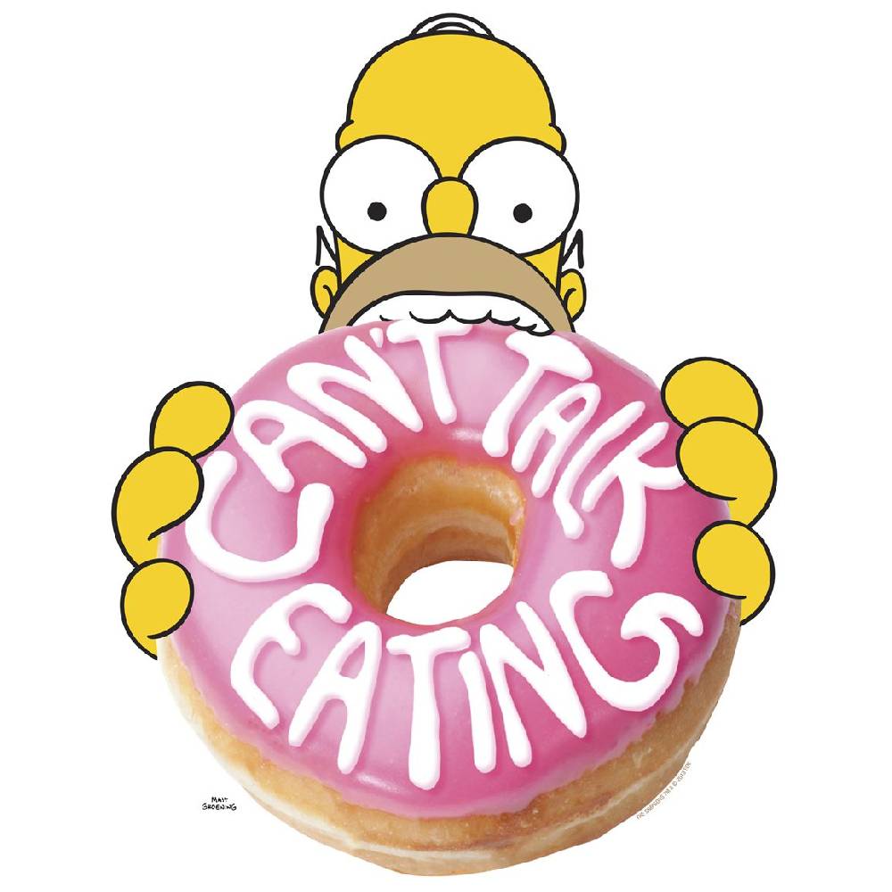 Logoshirt Homer Simpson - Donut - The Simpsons - Easyfit - T-Shirt Tiefpreis