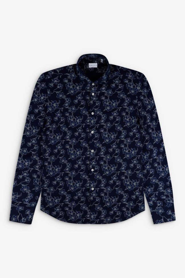 ﻿xacus Hemd Herren Xacus Regular Muster 100% Baumwolle kragen Italienisch Lange Ärmel Versandkostenfrei