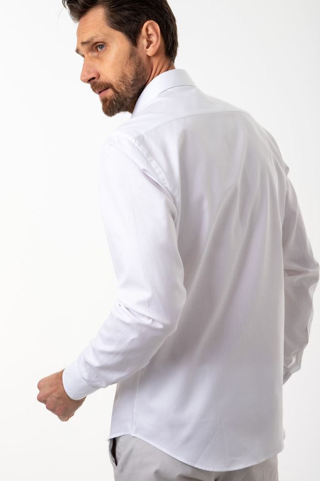 aplomb Hemd Herren Aplomb Slim Einfarbig 100% Baumwolle kragen Französisch Lange Ärmel Exklusivangebot