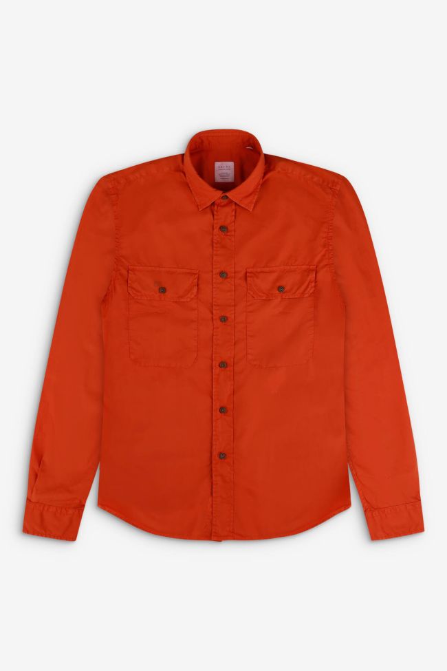 xacus Hemd Herren Xacus Regular Einfarbig 100% Baumwolle kragen Italienisch Lange Ärmel Valentinstagsangebot