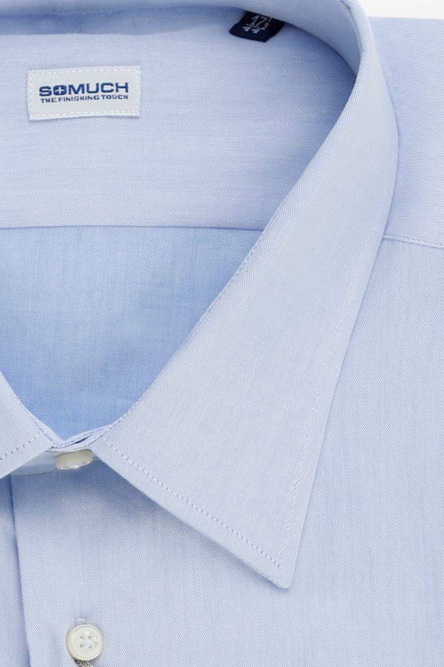 somuch Hemd Herren SOMUCH Regular Einfarbig 100% Baumwolle kragen Italienisch Lange Ärmel Bestseller