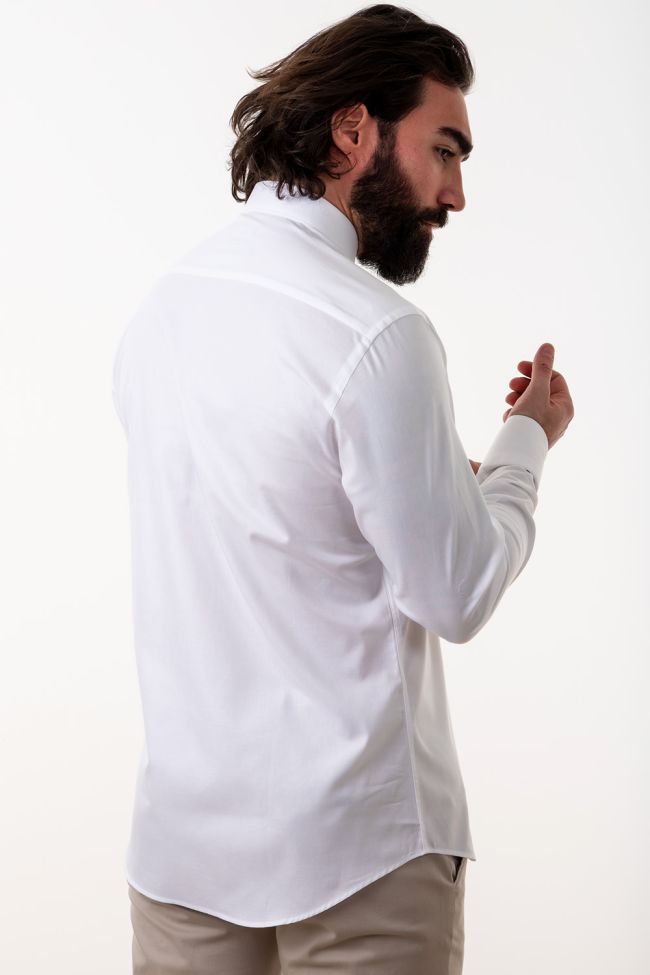 aplomb Hemd Herren Aplomb Slim Einfarbig 100% Baumwolle kragen Französisch Lange Ärmel Begrenzte Freigabe
