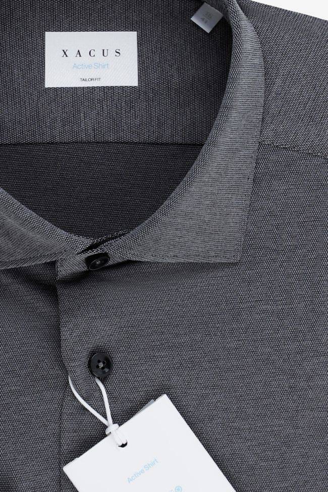 xacus Hemd Herren Xacus Regular Einfarbig 85% poliammide 15% elastam kragen Französisch Lange Ärmel Neueste Stile