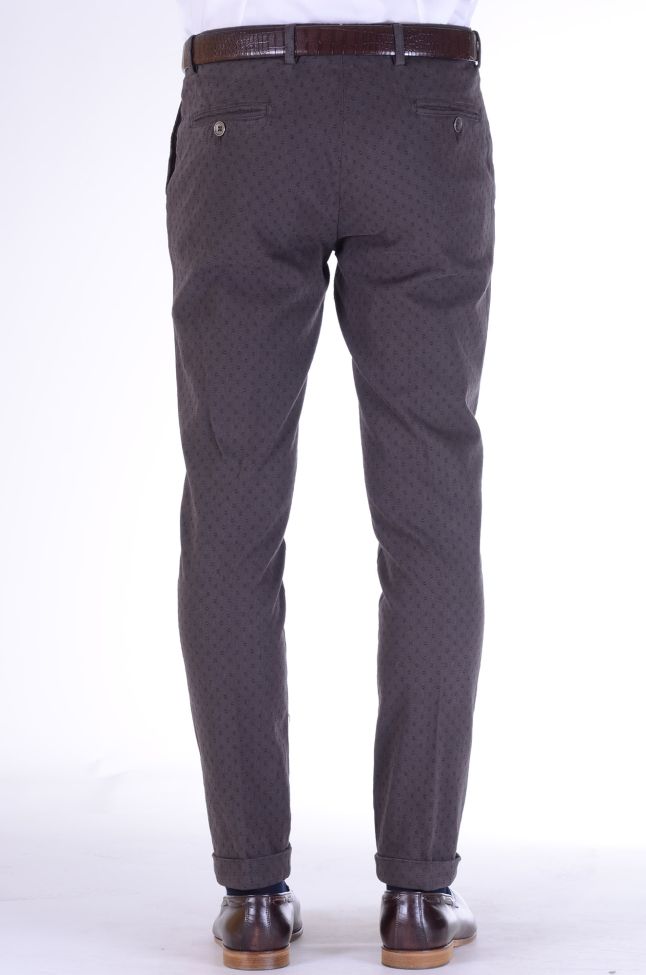 b-settecento Hose Herren B-Settecento Chinos Slim Halb Unifarben 97% Baumwolle 3% elastan Riesige Rabatte