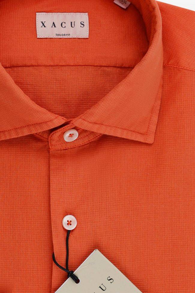 xacus Hemd Herren Xacus Regular Einfarbig 100% Baumwolle gewaschen kragen Französisch Lange Ärmel Preisnachlass
