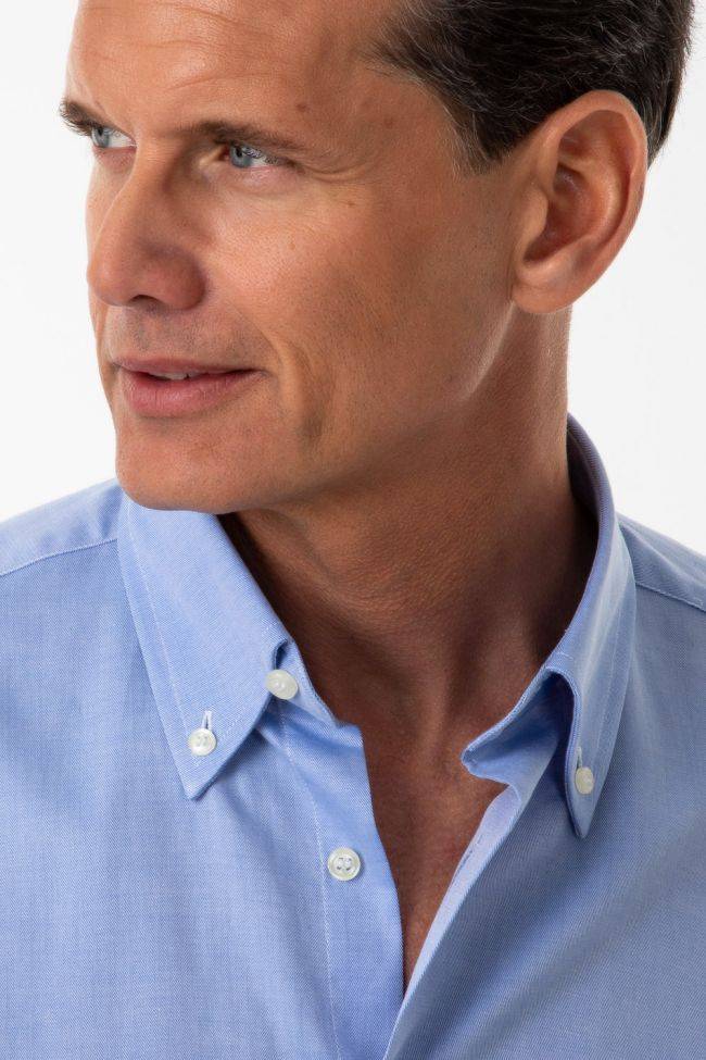 aplomb Hemd Herren Aplomb Regular Einfarbig 100% Baumwolle kragen Button-Down Lange Ärmel Cyber Monday