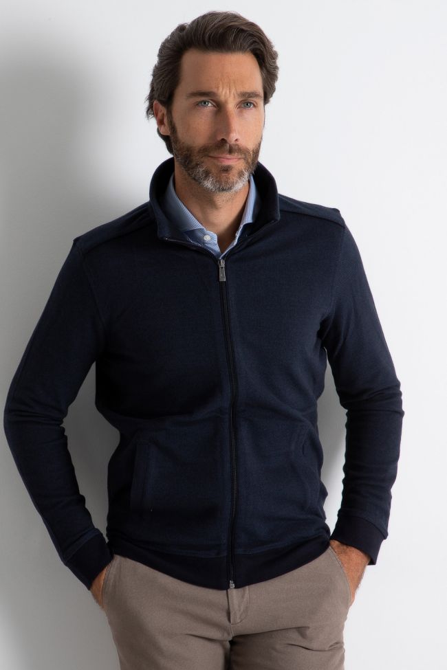 ragman Strickwaren Herren Ragman Reißverschluss Classic Einfarbig 100% winter cotton Online Outlet