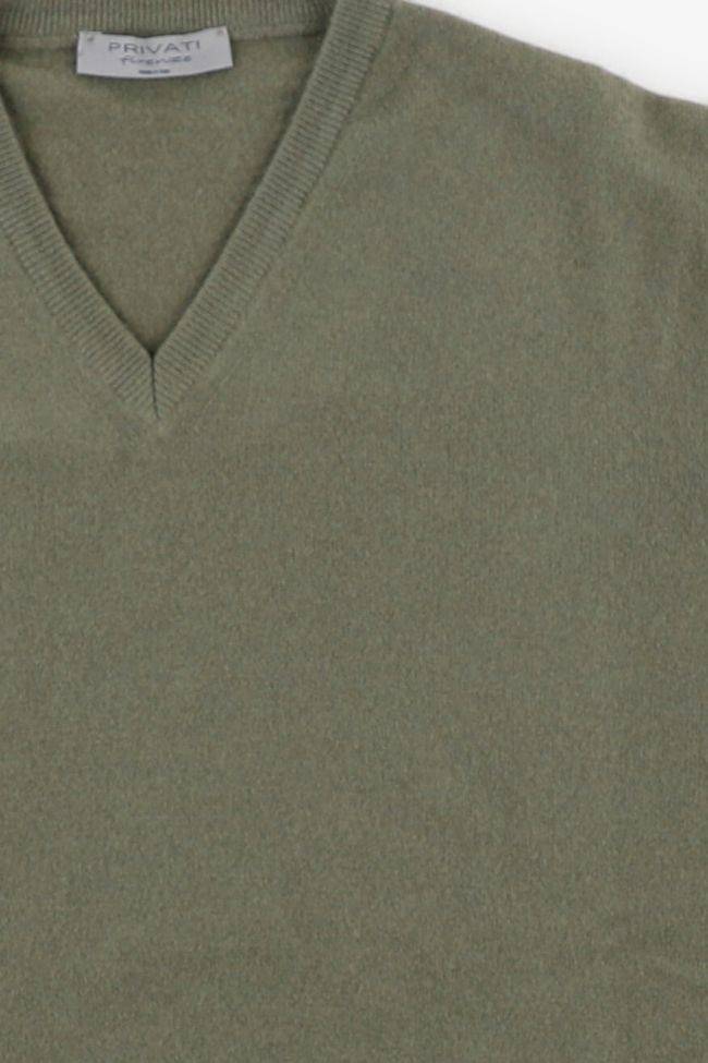 privati firenze Strickwaren Herren Privati Firenze V-Ausschnitt Regular Einfarbig 90% wolle 10% Kaschmir Vierteljährliche Förderung
