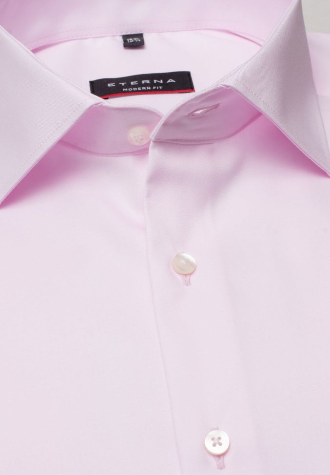 eterna Hemd Herren Eterna Classic Bügelfreie kragen Italienisch Lange Ärmel Valentinstagsangebot