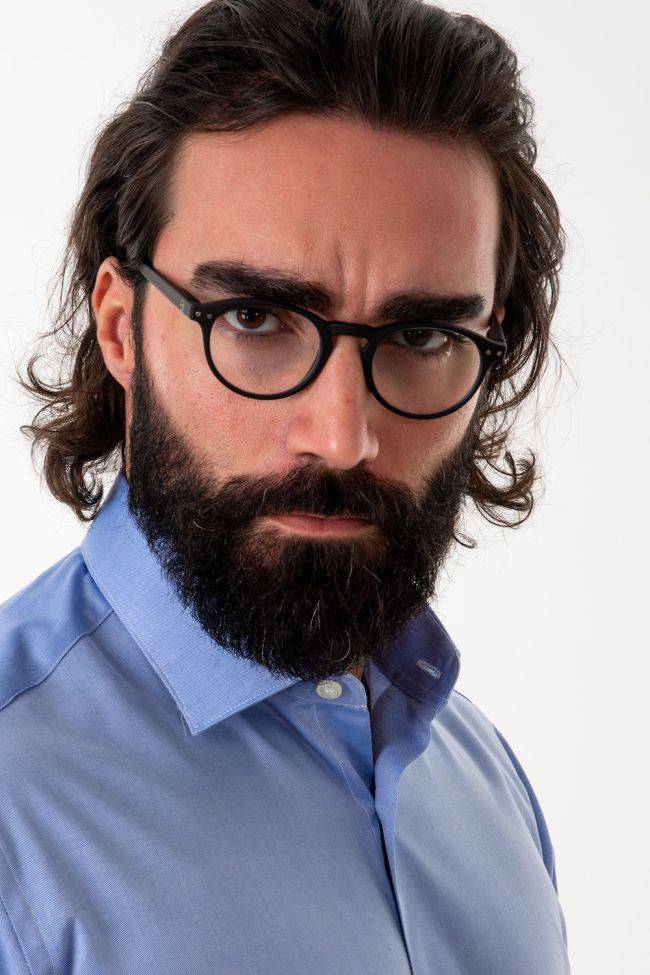 aplomb Hemd Herren Aplomb Slim Einfarbig 100% Baumwolle kragen Französisch Lange Ärmel Exklusive Angebote