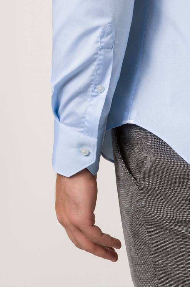 xacus Hemd Herren Xacus Slim Einfarbig 96% Baumwolle 4% elastan kragen Französisch Lange Ärmel Tägliche Deals