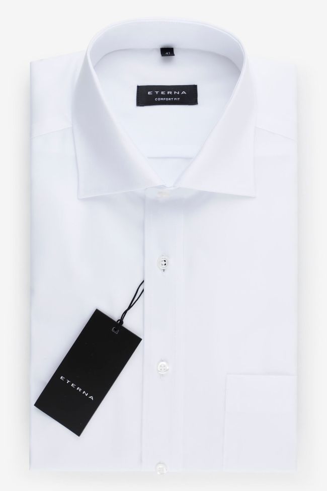 eterna Hemd Herren Eterna Comfort Einfarbig 100% Baumwolle kragen Französisch Lange Ärmel Kostenlose Rückgabe