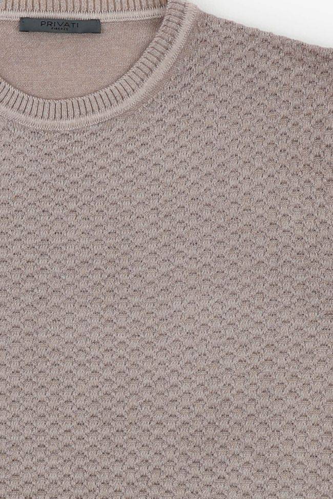 privati firenze Strickwaren Herren Privati Firenze Rundhalsausschnitt Slim Halb Unifarben 100% Merinowolle Letzte 3 Tage