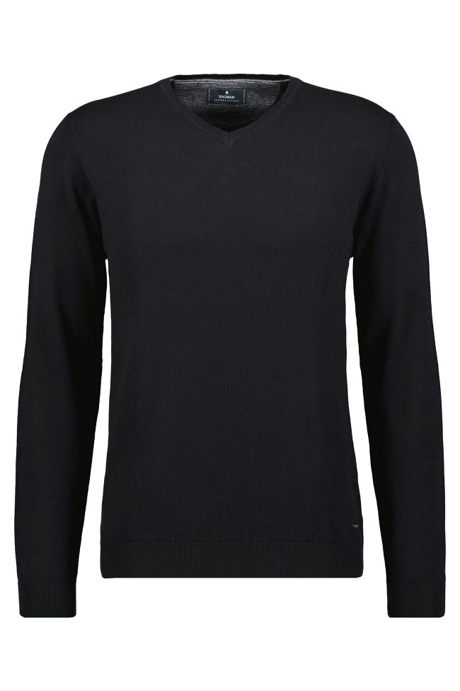 ragman Strickwaren Herren Ragman V-Ausschnitt Classic