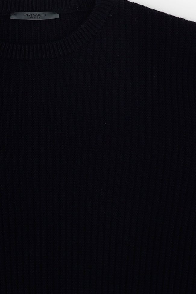 privati firenze Strickwaren Herren Privati Firenze Rundhalsausschnitt Slim Halb Unifarben 50% Merinowolle 50% Nylon 2025