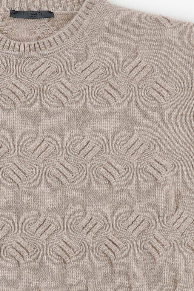 privati firenze Strickwaren Herren Privati Firenze Rundhalsausschnitt Slim Muster 90% wolle 10% Kaschmir Kostenloser Versand