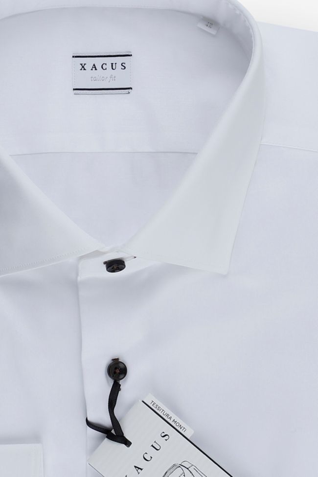 xacus Hemd Herren Xacus Regular Einfarbig 100% Baumwolle kragen Italienisch Lange Ärmel Versandkostenfrei
